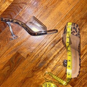 Maiernisi 11M Clear Flared Heel Mules